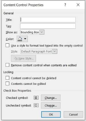 How to create a fillable form in Microsoft Word Picture 5