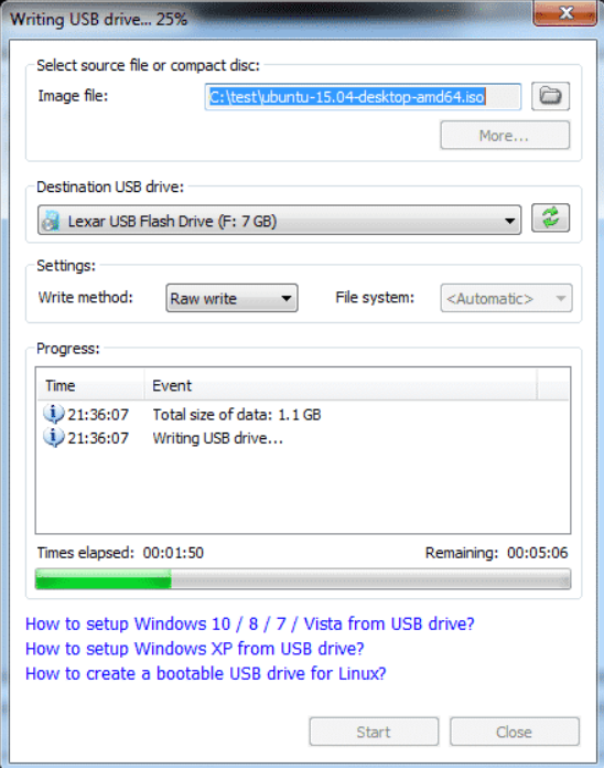 How to create a Linux Bootable USB drive Picture 18