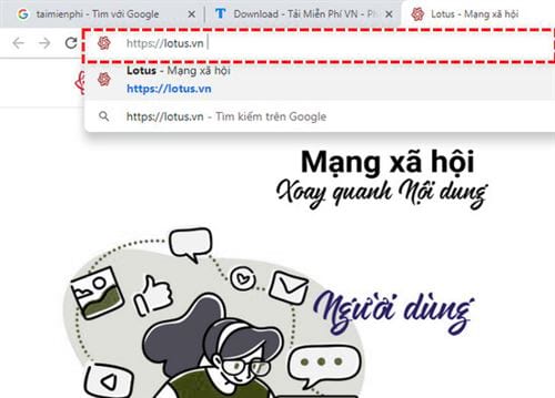 Picture 6 of How to create a Lotus account, a Vietnamese social network.