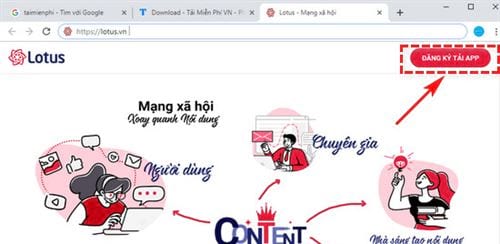 Picture 7 of How to create a Lotus account, a Vietnamese social network.