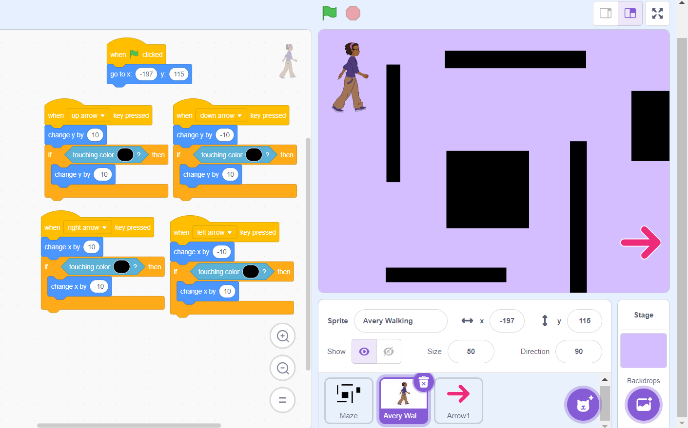 images 8 of How to create a maze game in Scratch