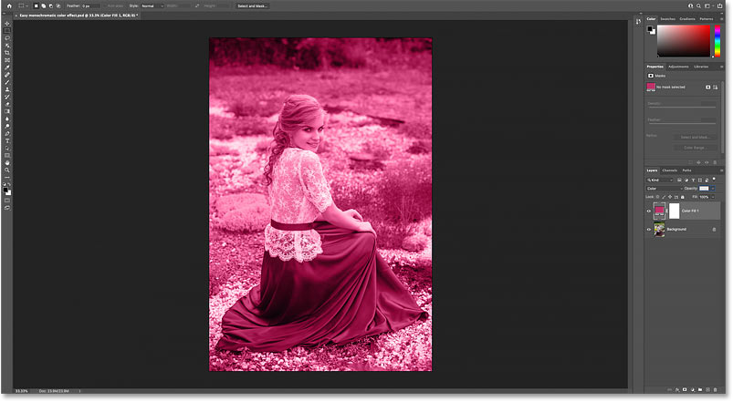 How to Create a Monochrome Color Effect in Photoshop Picture 10