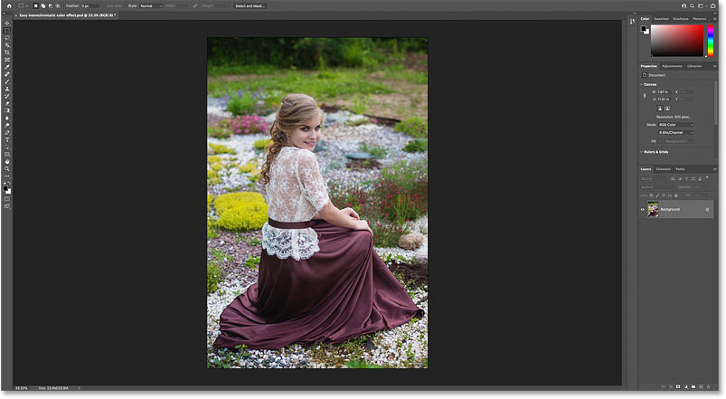How to Create a Monochrome Color Effect in Photoshop Picture 16