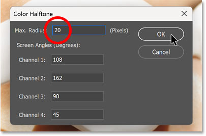 How to create a more beautiful Color Halftone effect in Photoshop Picture 16