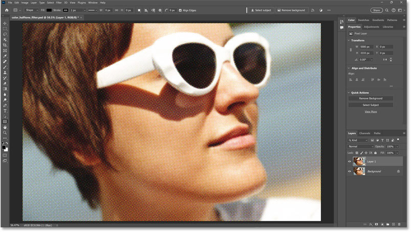 How to create a more beautiful Color Halftone effect in Photoshop Picture 26