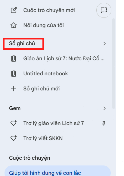Picture 1 of How to create a new notebook directly in Gemini