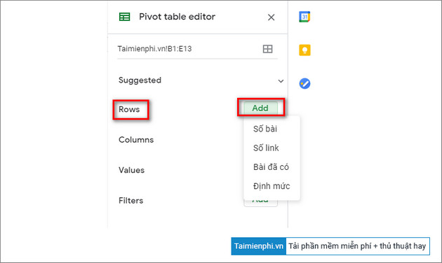 Picture 7 of How to create a Pivot Table in Google Sheets