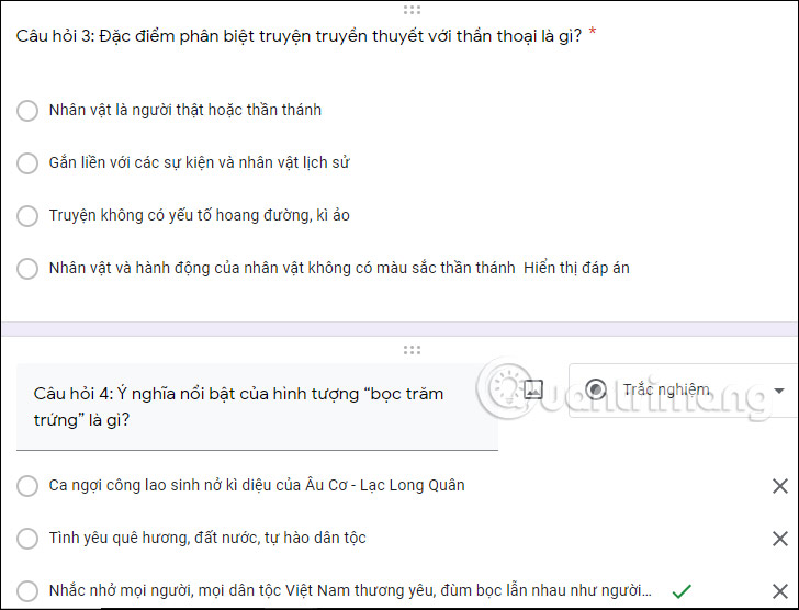 Picture 10 of How to create a quiz on Google Forms, generate multiple-choice questions, and automatically grade them.