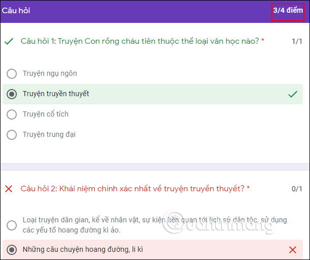 Picture 14 of How to create a quiz on Google Forms, generate multiple-choice questions, and automatically grade them.