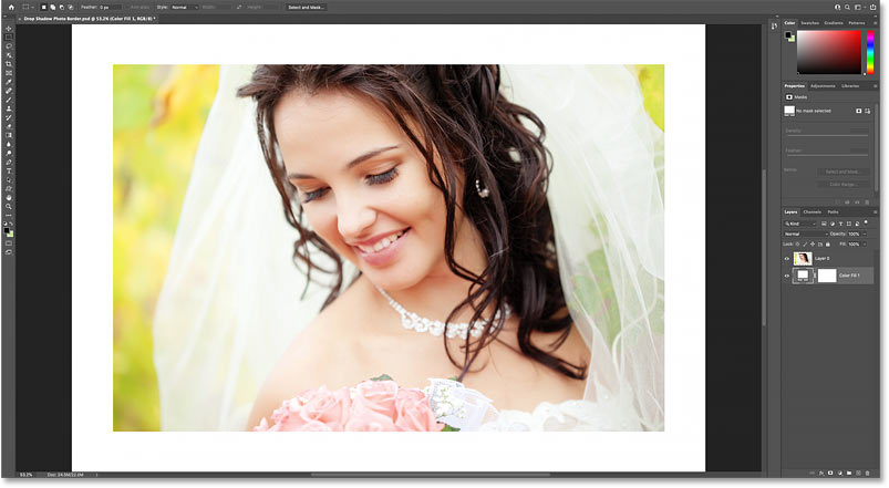 Picture 15 of How to create a shadow border in Photoshop