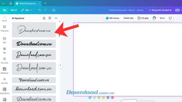 images 4 of How to create a signature using AI Signature on Canva