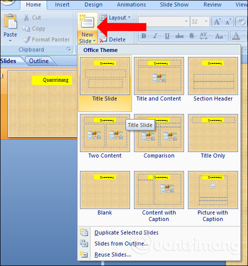 How to create a Slide Master on PowerPoint - Create a new theme for the slide Picture 5