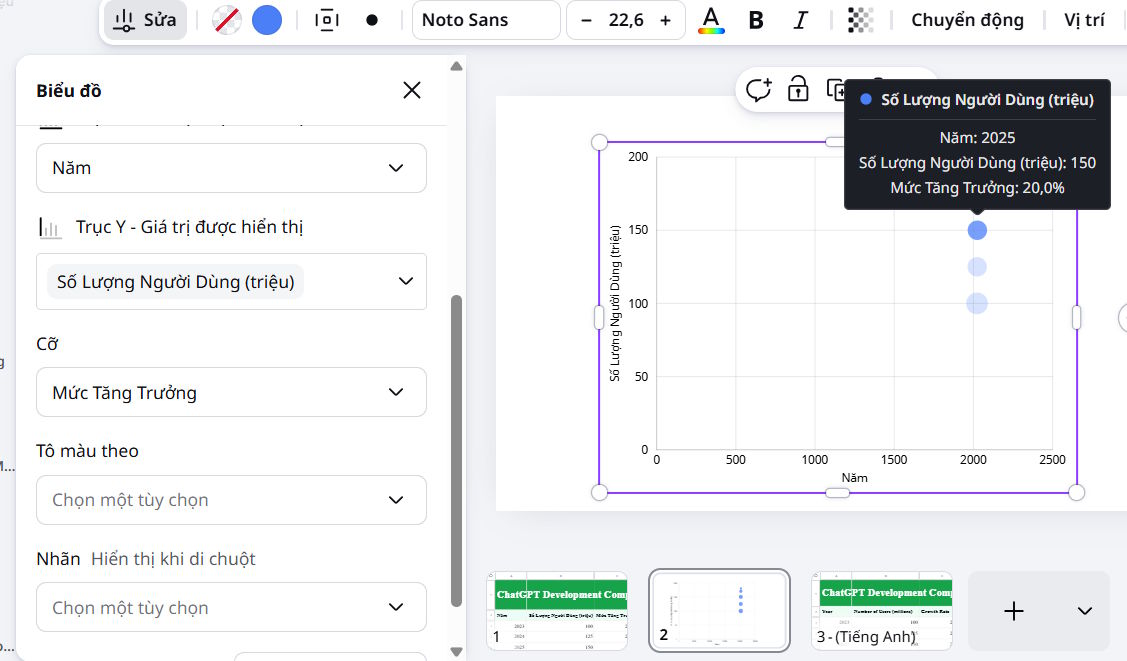 How to create a spreadsheet chart in Canva Sheets Picture 7