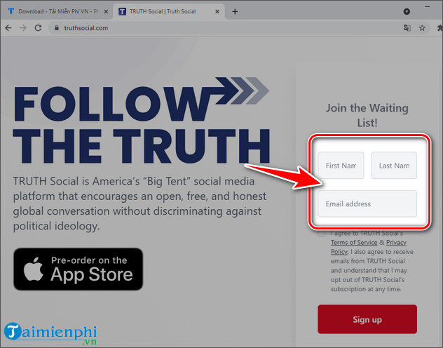 Picture 2 of How to create a Truth Social account, a new social network.