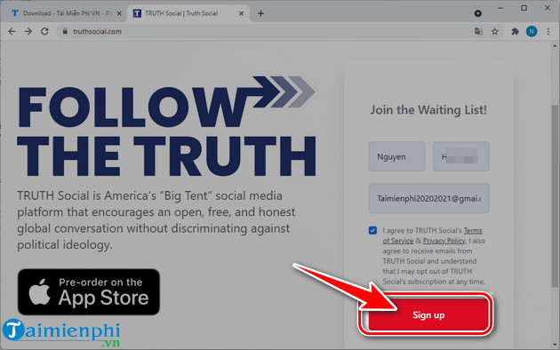Picture 4 of How to create a Truth Social account, a new social network.