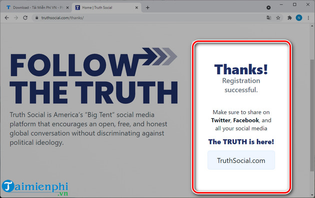 Picture 5 of How to create a Truth Social account, a new social network.