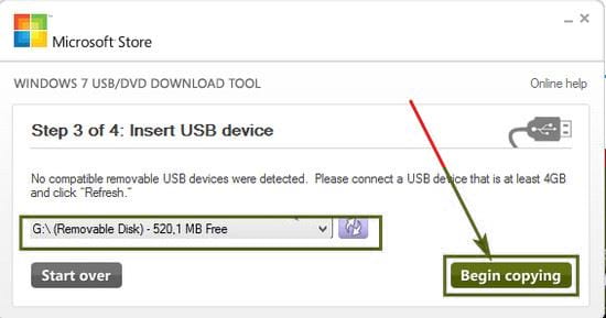 How to create a USB to install Windows using Windows 7 USB Download Tool Picture 5