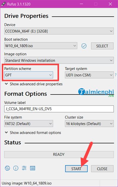 Picture 5 of How to create a Windows 10 October 2018 Version 1809 installation USB