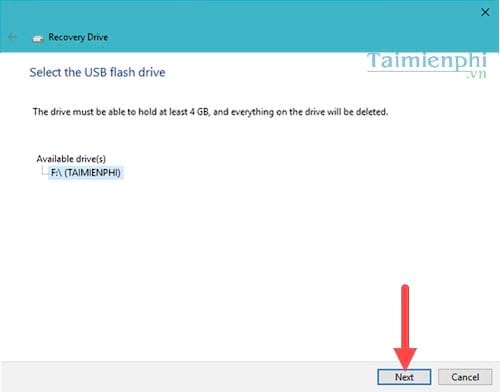 How to create a Windows 10 recovery USB when it fails Picture 5