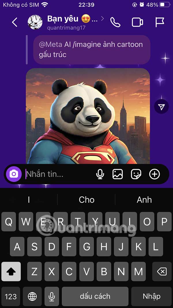 How to create AI images in Instagram chat Picture 6