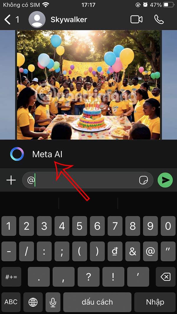 How to create AI images in WhatsApp chat Picture 1