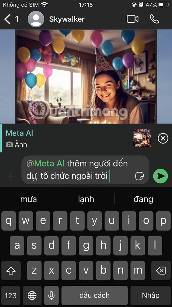 How to create AI images in WhatsApp chat Picture 6