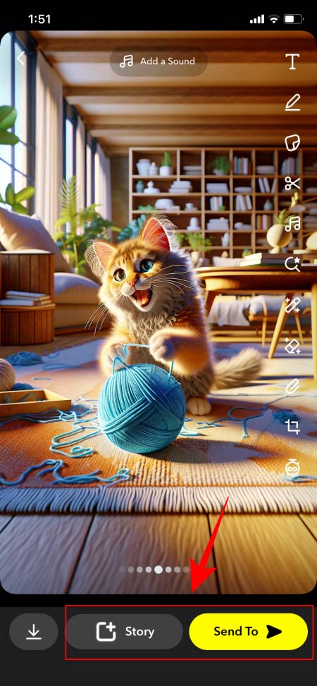 How to create AI photos on Snapchat Picture 4