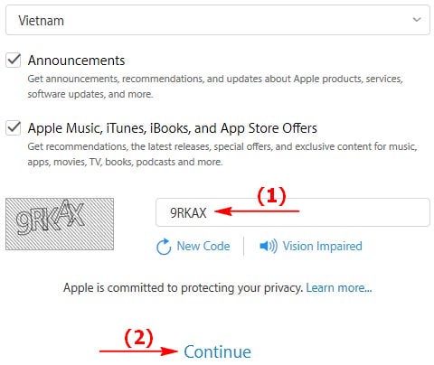 How to create an Apple ID, register for an Apple ID Store iPhone account Picture 12