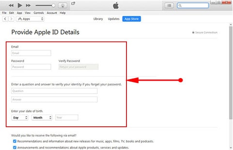 How to create an Apple ID, register for an Apple ID Store iPhone account Picture 19