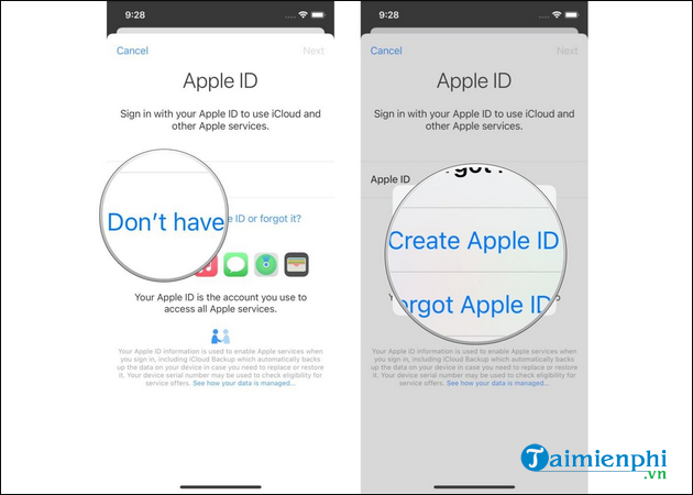 How to create an Apple ID, register for an Apple ID Store iPhone account Picture 5