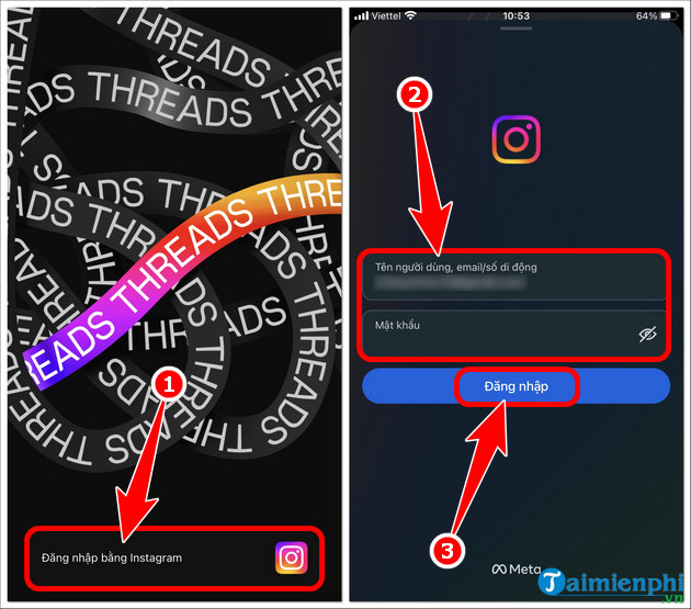 Picture 3 of How to create an Instagram Threads account, register a new Threads account using Instagram.