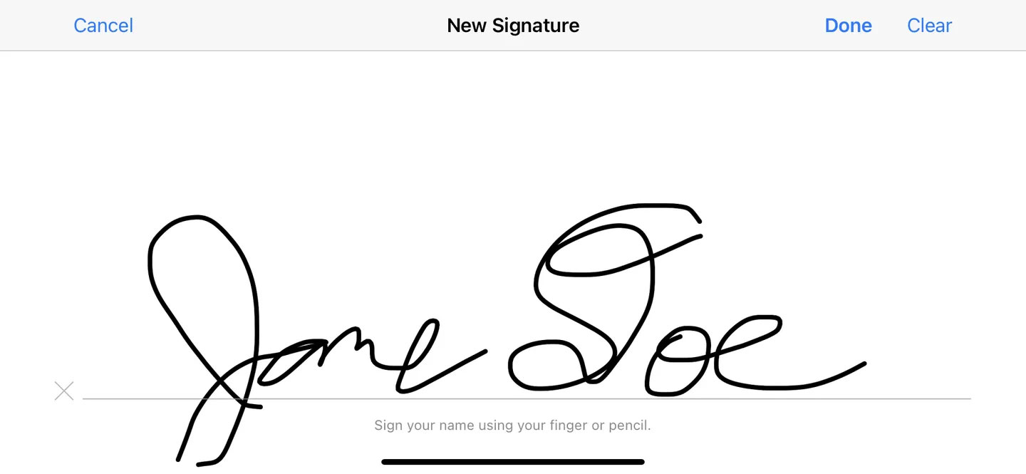 Picture 4 of How to create and insert a signature into a PDF file on a Mac