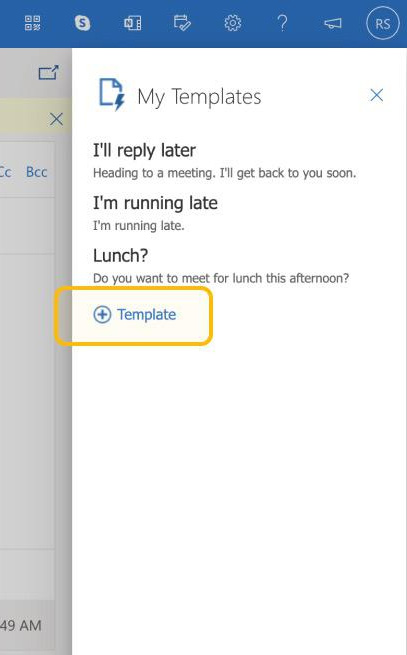 Picture 2 of How to create and use email templates in Outlook