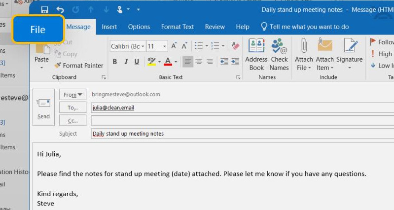 Picture 3 of How to create and use email templates in Outlook