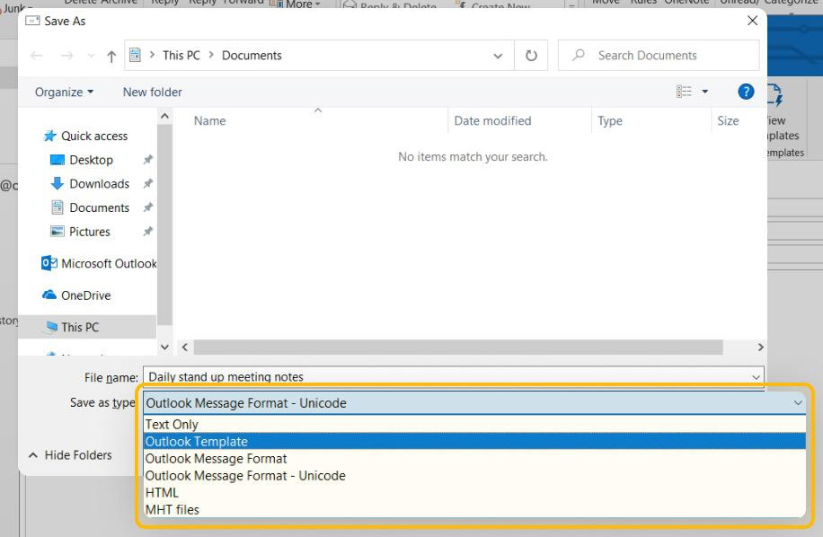 Picture 4 of How to create and use email templates in Outlook