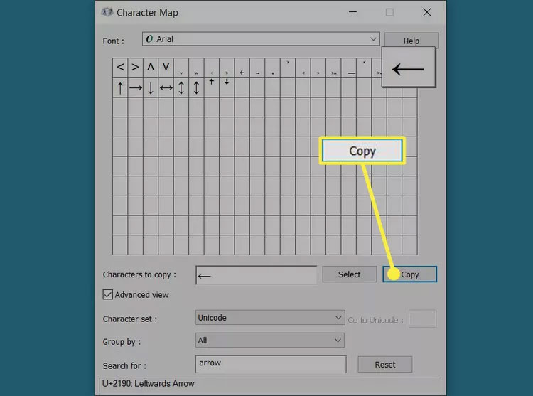 How to create arrow symbols on any keyboard Picture 4