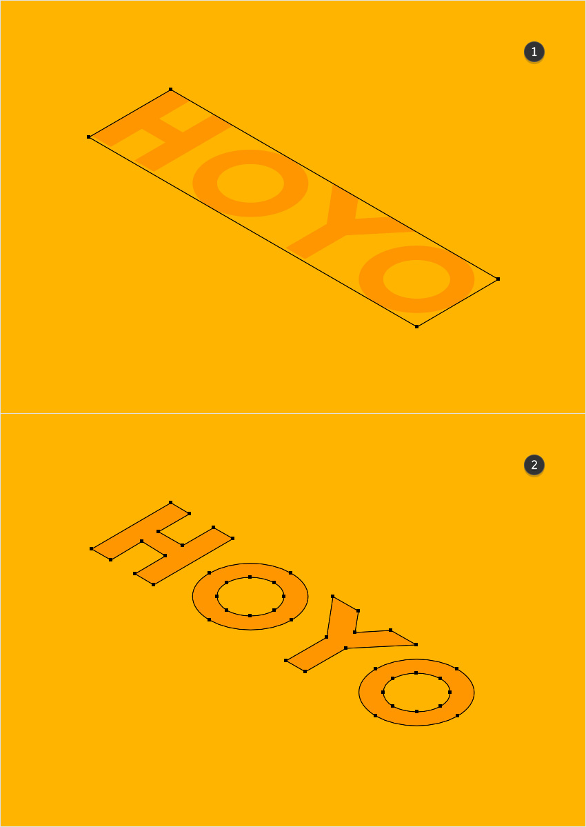 How to create beautiful 3D text using Illustrator Picture 5