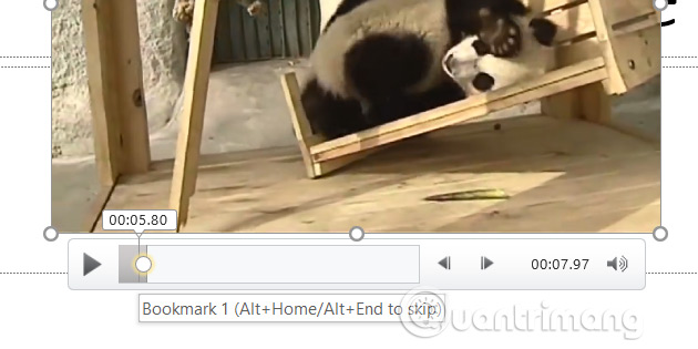How to create bookmarks for videos in PowerPoint Picture 4