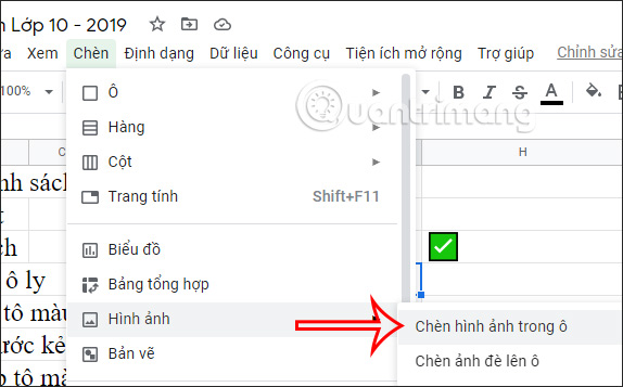 Picture 12 of How to create checkboxes in Google Sheets - Managing content on Google Sheets