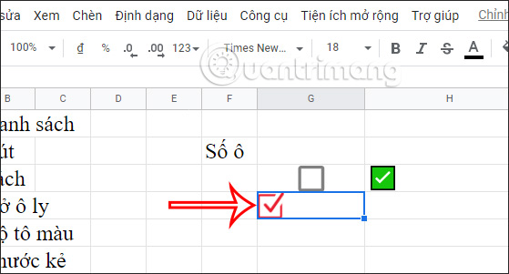 Picture 13 of How to create checkboxes in Google Sheets - Managing content on Google Sheets