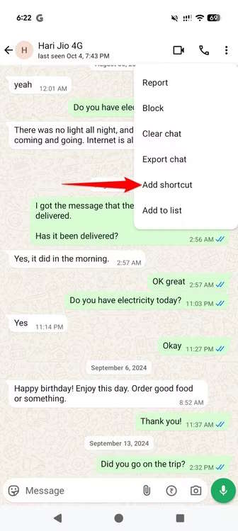 How to create WhatsApp chat shortcuts Picture 1