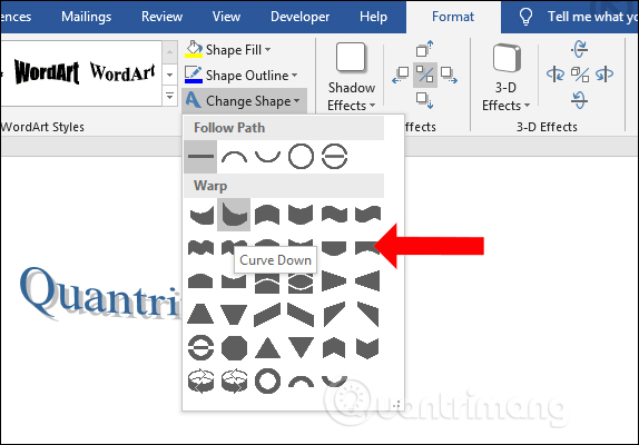 How to create curved fonts on Word - Artistic curved fonts Picture 9