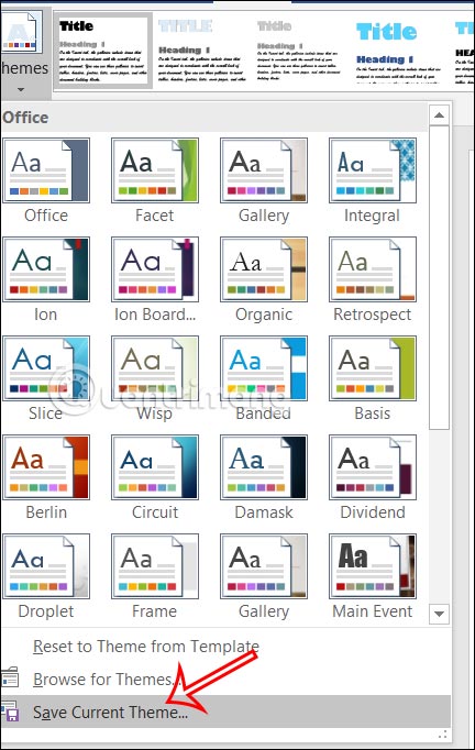 How to create custom themes and colors in Word Picture 13