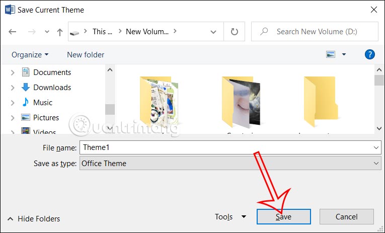 How to create custom themes and colors in Word Picture 14