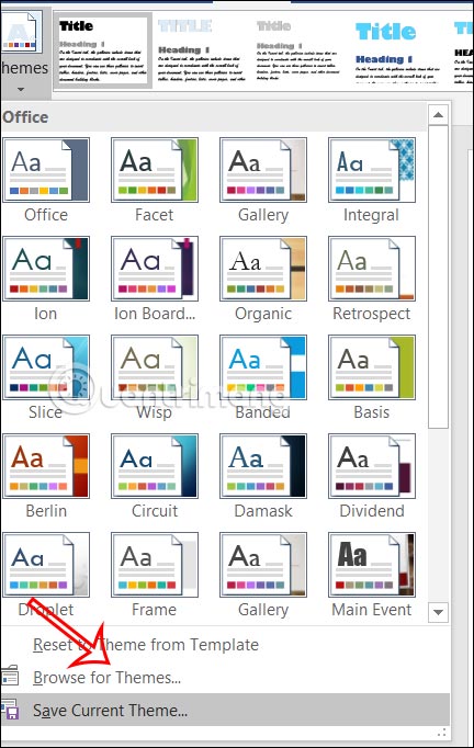 How to create custom themes and colors in Word Picture 15