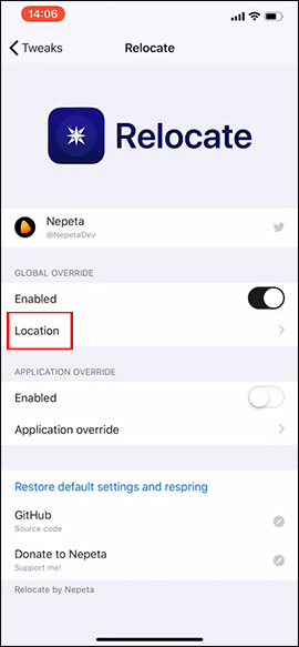 How to create fake location, fake GPS on iPhone - Choose any location Picture 1