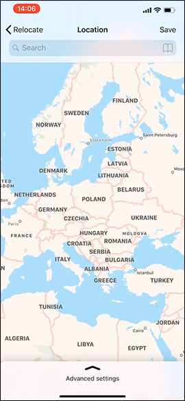 How to create fake location, fake GPS on iPhone - Choose any location Picture 2