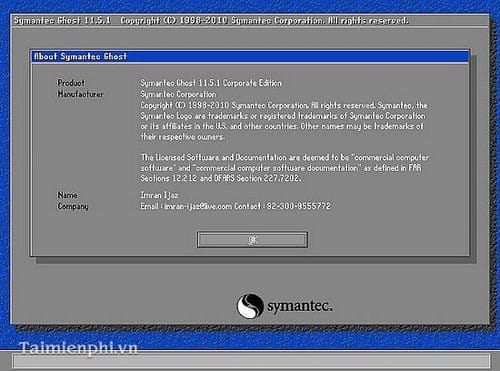 How to create Ghost files on your computer using Norton Ghost Picture 5