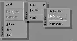 How to create Ghost files on your computer using Norton Ghost Picture 6