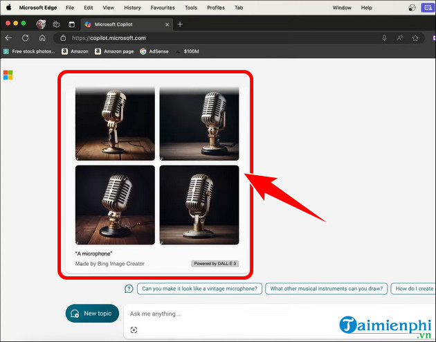 Picture 10 of How to create images using Copilot on PC and phone, creating images using AI.